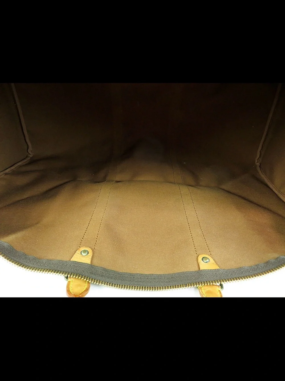 Louis Vuitton Monogram Canvas Brown Duffel with Vachetta Trim
